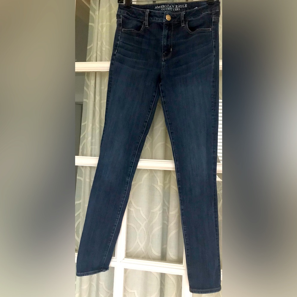 American Eagle Outfitters size 4 regular 360 Super Stretch Hi-Rise Jeggings EUC